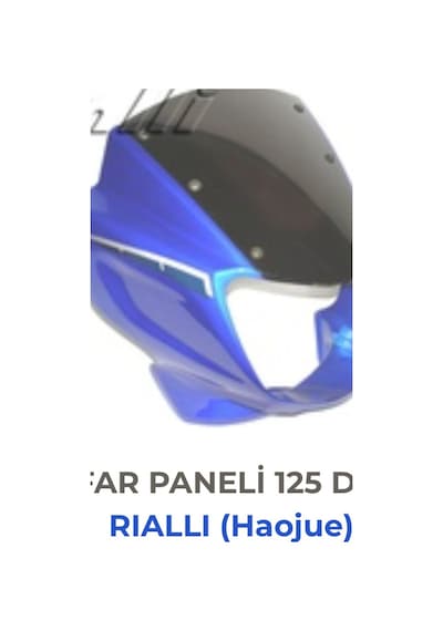 Rialli Dragon 125  Far Muhafaza-Siperlik Mavi Renk