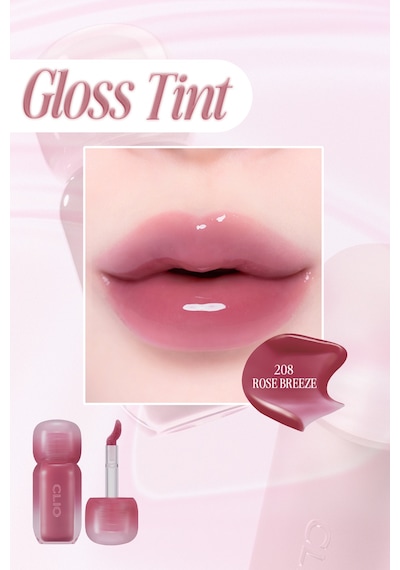 Pigmentli, Parlak Bitişli Dolgunlaştırıcı Lip Gloss Clıo Volumate Gloss 208 Rose Breeze