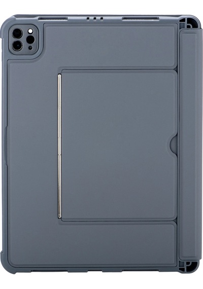 Gld-spt- Newface T5510d Apple Uyumlu iPad Pro 13 2024 Kılıf Palermo Ledli Klavyeli Standlı Tablet Kılıfı - Siya