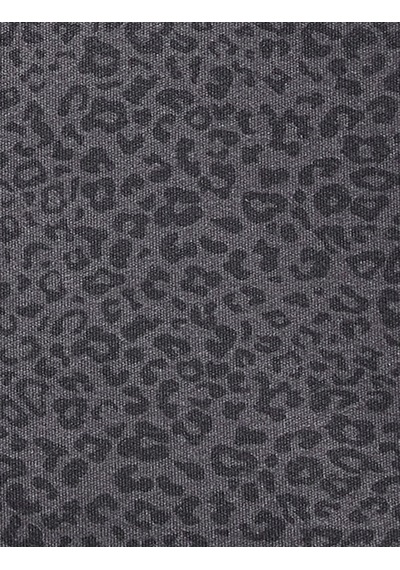 Koton Yüksek Bel Slim Fit Leopar Desenli Spor Şort Etek Antrasit Desenli 7wak40165nk