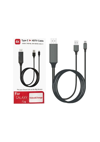 Effox Siyah Type-c Hdmı Kablo Kırmızı Kutulu