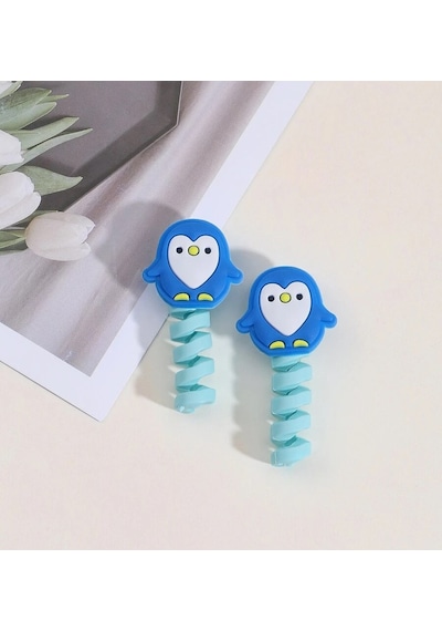 Mavi Penguen Kablo Koruyucu