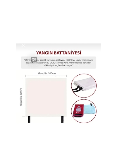 150 180 Yangın Battaniyesi, Acil Kaçış Yangın Battaniyesi, Yangın Söndürme Battaniyesi,