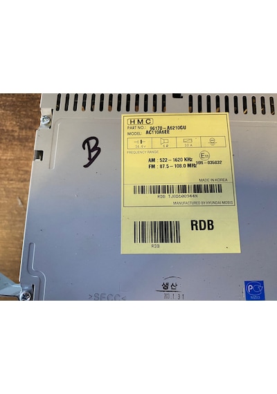 Hmc 96170a6210gu Radio Cd Çalar I30 2012 Sonrası