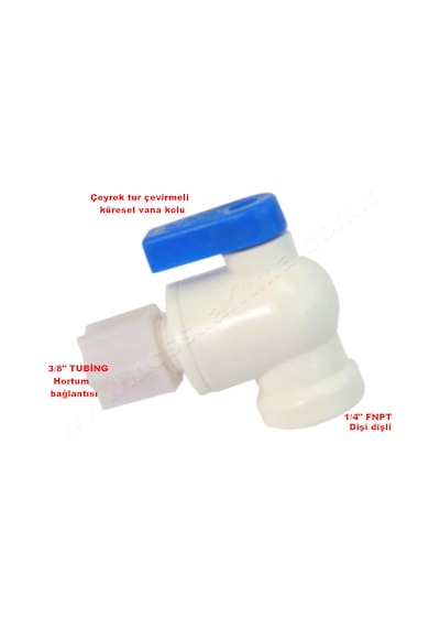 Plastik Küresel Vana 3-8 İnç Hortum Girişli