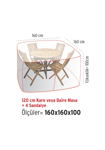 Homaks Mobilya Koruma Örtüsü Kare 160X160