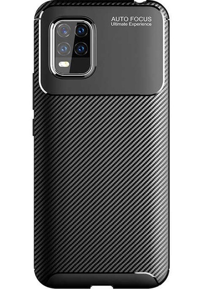 Xiaomi Mi 10 Lite Kılıf Zore Negro Silikon Kapak Kahverengi