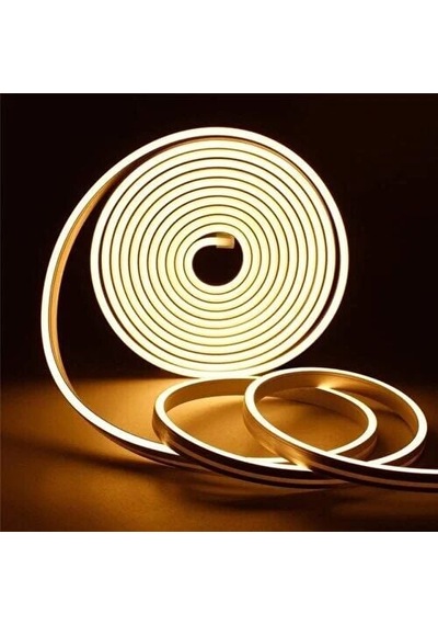 Obus Karavan 12v Neon Şerit Led Günışığı Silikonlu Su Geçirmez 3000k 5 Metre