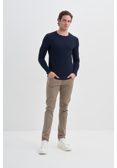 Cazador 51640 Erkek Bisiklet Yaka Sweatshirt Lacivert