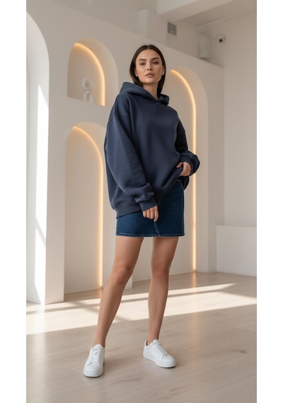 Divinus Kapşonlu Sweat Shırt Antrasit