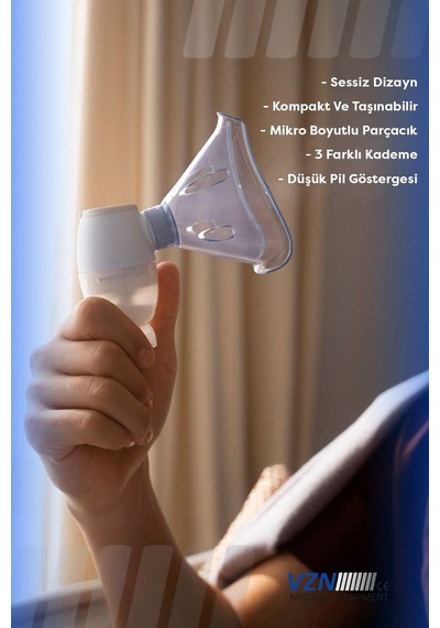 Taşınabilir Yeni Mesh Nebulizatör Şarjlı,ayarlanabilir 3 Kademeli Lt-n200