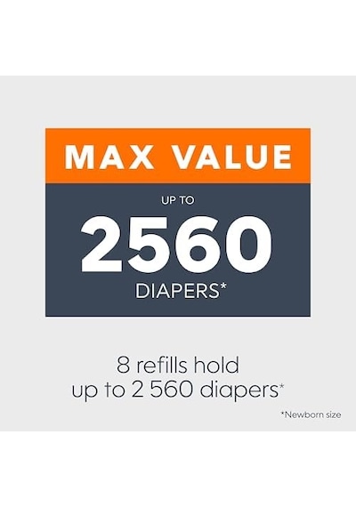 Diaper Genie Essentials Yuvarlak Yedek 8'li Paket 2560'a Kadar Yenidoğan Bezi Tutar Kokusuz Sürekli Film İçerir Bebek Bezi Genie Komple Ve İfade Kovaları İle Uyumlu Diaper Genie Essentials Yuvarlak Yedek 8'li Paket 2560'a Kadar Yenidoğan Bezi Tutar Kokusuz Sürekli Film İçerir Bebek Bezi Genie Komple Ve İfade Kovaları İle Uyumlu