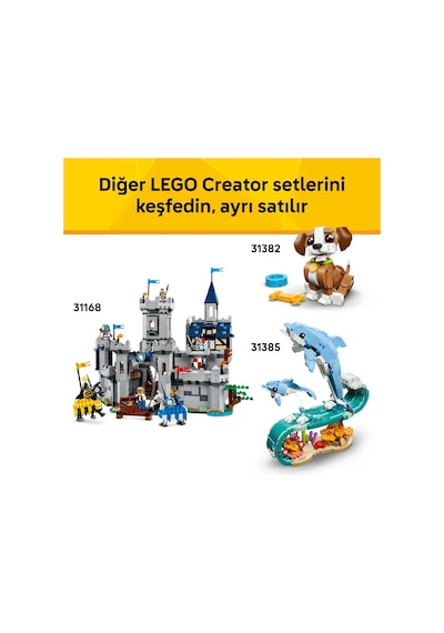 LEGO® Creator 3’ü 1 Arada Retro Oyun Konsolu 31380 – 8 Yaş ve Üzeri Çocuklar için Yaratıcı Oyuncak Yapım Seti (268 Parça)