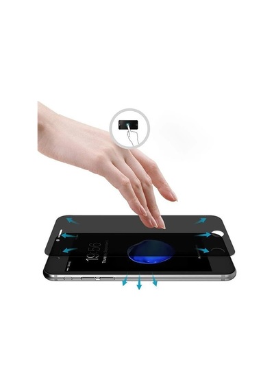 Apple, Uyumlu iPhone 6s-6 Privacy Gizli Hayalet Tempered Cam Ekran Koruyucu- 5775