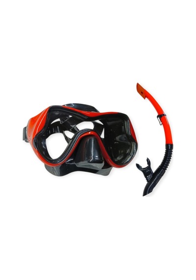 Dalış Maskesi Ve Snorkel Yetişkin - 51714-kırmızı - 1 Adet Çok Renkli