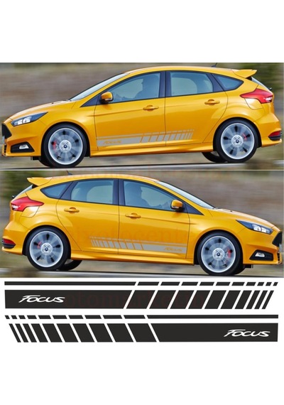 Ford Focus Yan Şerit Oto Sticker