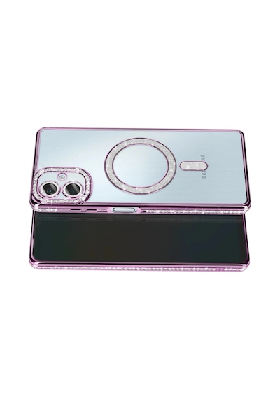 Samsung Galaxy A07 4g Uyumlu Joke Simli Magneticsafe Kılıf - Derin Mor
