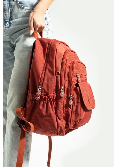 Nemo Bags Kiremit Unisex Okul Çantası, Crinkle Su Geçirmez Kumaş, Laptop Seyahat Sırt Çantası, 24 Lt, 40x30cm Diğer