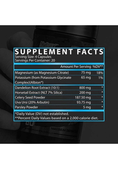 Nutrex Research, Lıpo-6 Diüretik Water & Bloat Reducer Maximum Definition 80 Kapsül