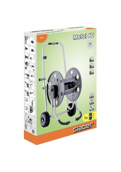 Claber 8891 Metal 60 Hortum Arabası