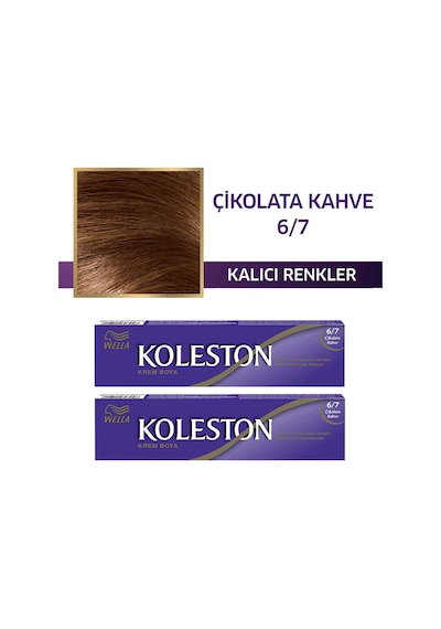 Wella Koleston Single Saç Boyası 6.7 Çikolata Kahve 2'li