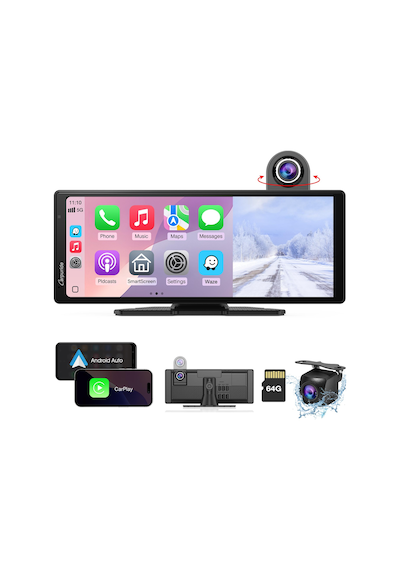 Carpurıde Kablosuz Carplay Ve Araç Kameralı Android Auto - 10,26" Hd Ips Araç Dokunmatik Ekranı, 4k Ön Ve 1080p Arka Kamera, Döngü Kayıt, Bluetooth Ses, Ayna Bağlantısı, Gps, Siri Carpurıde Kablosuz Carplay Ve Araç Kameralı Android Auto - 10,26" Hd Ips Araç Dokunmatik Ekranı, 4k Ön Ve 1080p Arka Kamera, Döngü Kayıt, Bluetooth Ses, Ayna Bağlantısı, Gps, Siri