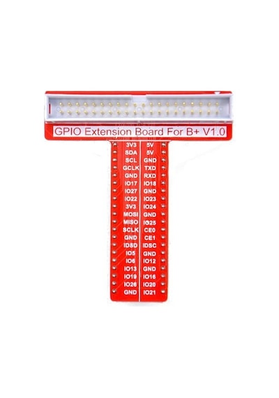 Robotistan Raspberry Pi 3/2/B+/A+ Gpio-Breadboard Kartı - T Tye G