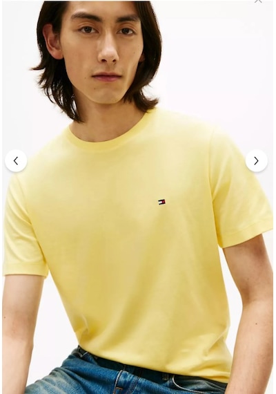 Tommy Hilfiger Klasik Sıfır Yaka T-shirt Sarı