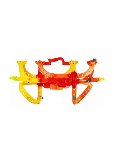 Hot Ones Turbo Oyun Parkuru, 1:64 Ölçekli 2 Araç Ve Kolayca Birleştirilebilen Pistle Başa Baş Yarış Ve Akrobasi, Jfh35
