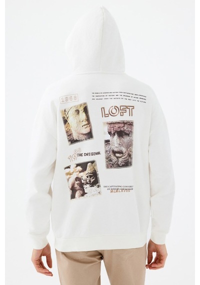 Loft Erkek Sweatshirt Lf2041592 BEYAZ