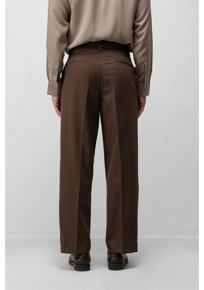 Antioch Relaxed Fit Pileli Erkek Pantolon Kahve