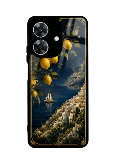 Realme Note 60 Lemon Coast Dream Tasarımlı Glossy Telefon Kılıfı Blue