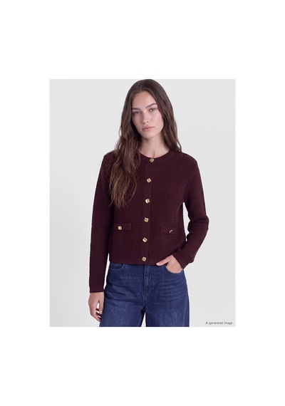 LC Waikiki Alıta Cıty Farkıyla Lcw Modest Bordo Triko Düz Kadın Hırka Bordo - 931514921 Bordo LC Waikiki Alıta Cıty Farkıyla Lcw Modest Bordo Triko Düz Kadın Hırka Bordo - 931514921 Bordo