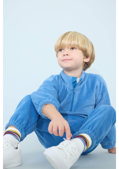 Defacto Erkek Bebek 2li Takım Polar Yarım Fermuarlı Sweatshirt Eşofman Altı G4394a525wnbe215 Mavi-be215 Defacto Erkek Bebek 2li Takım Polar Yarım Fermuarlı Sweatshirt Eşofman Altı G4394a525wnbe215 Mavi-be215