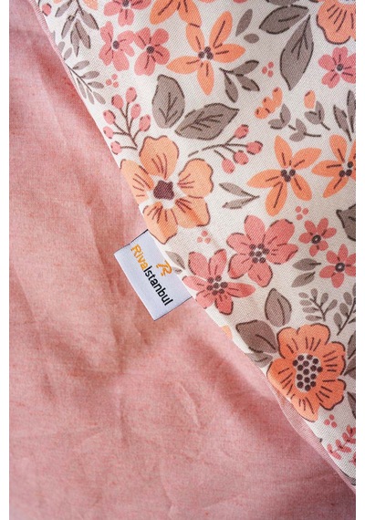 Pembe Bahar Çift Kişilik Naturel İpeksi Nevresim Takımı Pembe