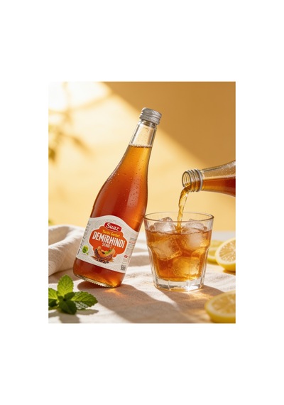 Doğal Demirhindi Şerbeti 1 Litre Cam Şişe