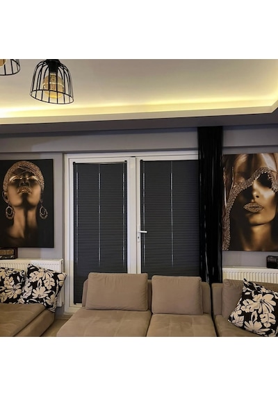 Katlanır Antrasit Renk Plise Perde Cam Balkon Ve Ev Perdesi Premium Serisi Askılı Veya Vidalı Antrasit