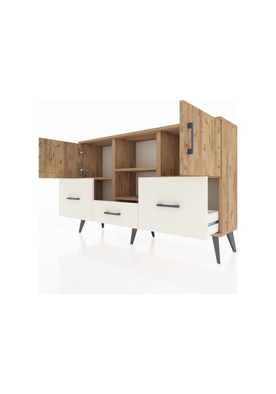 Arges Konsol 4 Raflı 3 Çekmeceli 3 Kapaklı 132x30x83 Çam-çam/aytaşı Çam/aytaşı Arges Konsol 4 Raflı 3 Çekmeceli 3 Kapaklı 132x30x83 Çam-çam/aytaşı Çam/aytaşı