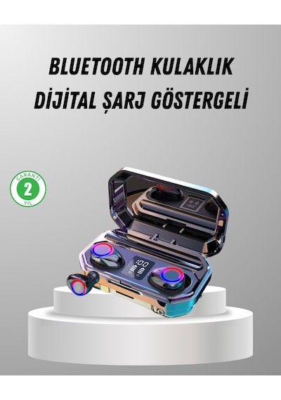 Şarj Kutulu Kablosuz Kulaklık Ergonomik Spor Seyahat Uyumlu Uzun Kullanım