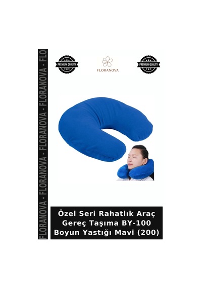 Özel Seri Rahatlık Araç Gereç Taşıma By-100 Boyun Yastığı Mavi 200