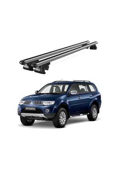 Venüs Mitsubishi Pajero Sport 5d 1996-2008 Uyumlu Gri Ara Atkı Port Bagaj Tavan Barı