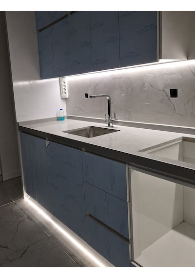 Sıva Üstü Alüminyum Led Profil 1 Metre 12x10 Mm U Kanal Opal Difüzörlü Şerit Led Kanalı Dl1210