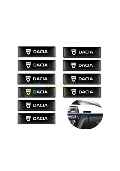 Dacia Logo Kapı Kolu Torpido Ayna Damla Sticker Etiket
