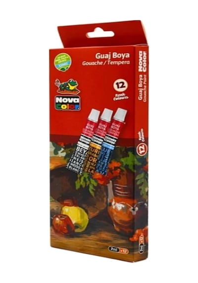 Nova Color Guaj Boya Tüpte 12li Çok Renkli