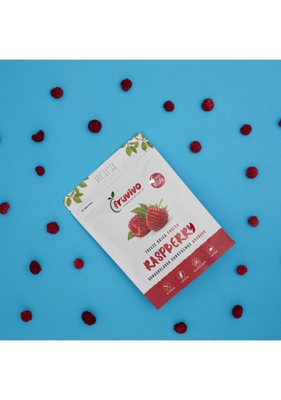 Fruvivo Dondurularak Kurutulmuş Ahududu Freeze Dry Raspberry Şeker İlavesiz %100 Doğal Vegan Atıştırmalık 20 G