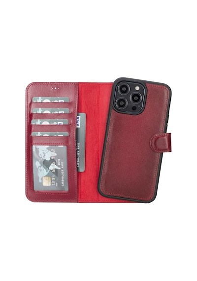 Apple Uyumlu iPhone 14 Pro Max Deri Cüzdanlı Kılıf Mwwn V4ef