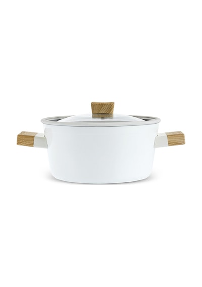 Karaca x Refika Swiss Crystal Creamy Wood Tencere 24 Cm