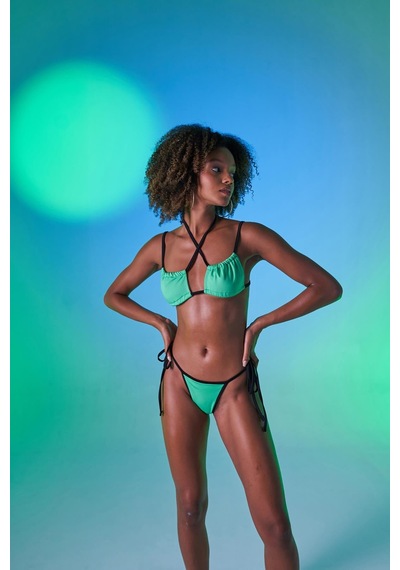 Holly Lolly Kontrast Biyeli Emma Bikini Üstü Yeşil
