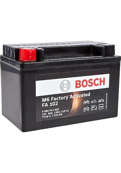 Bosch 12v 8 Ah Ytx9-bs Fa102 M6010 Agm Akü Yüksek Performanslı Ve Uzun Ömürlü