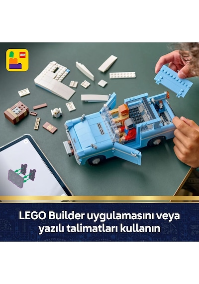 LEGO® Harry Potter™ Sihirli Uçan Ford Anglia™ 76470 - 14 Yaş ve Üzeri için Figür İçeren Yaratıcı Oyuncak Yapım Seti (868 Sayfa)